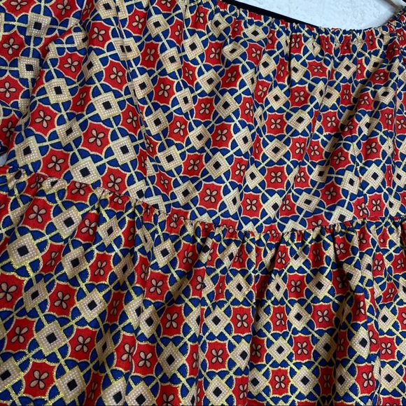 Mayamiko fair trade off the shoulder peplum top - Picture 2 of 5